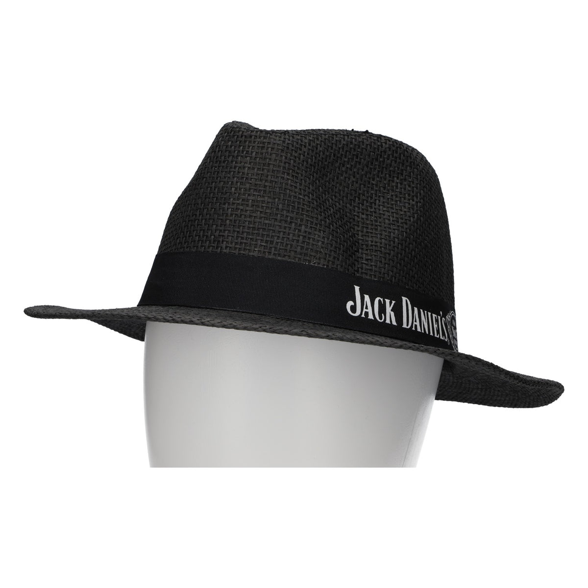 Cappello di paglia Jack Daniels Whiskey Hut, nero, taglia 58, nuovo, paglia