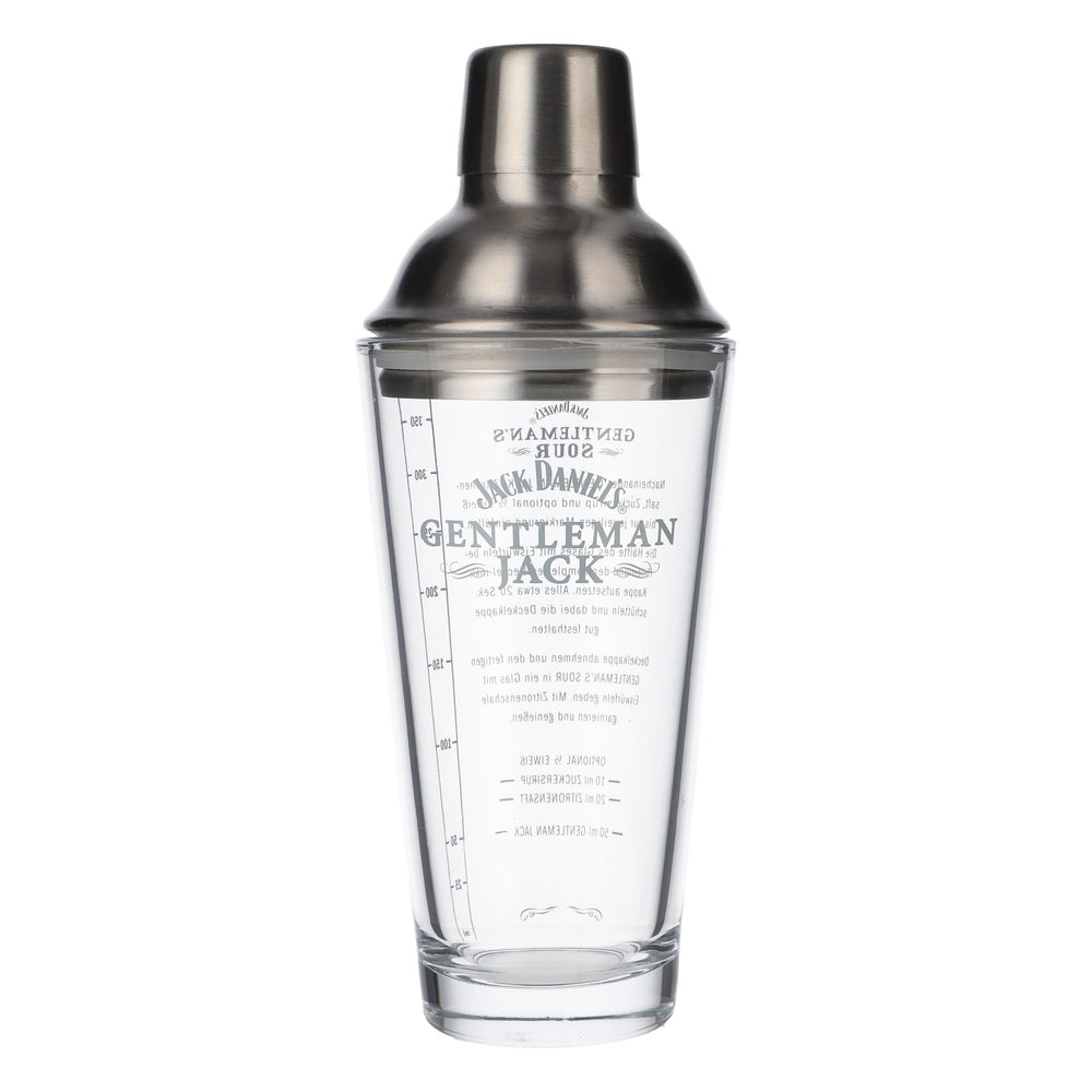 Jack Daniels Whisky Shaker in acciaio inossidabile / vetro Shaker da bar Accessori da bar 0,4 l