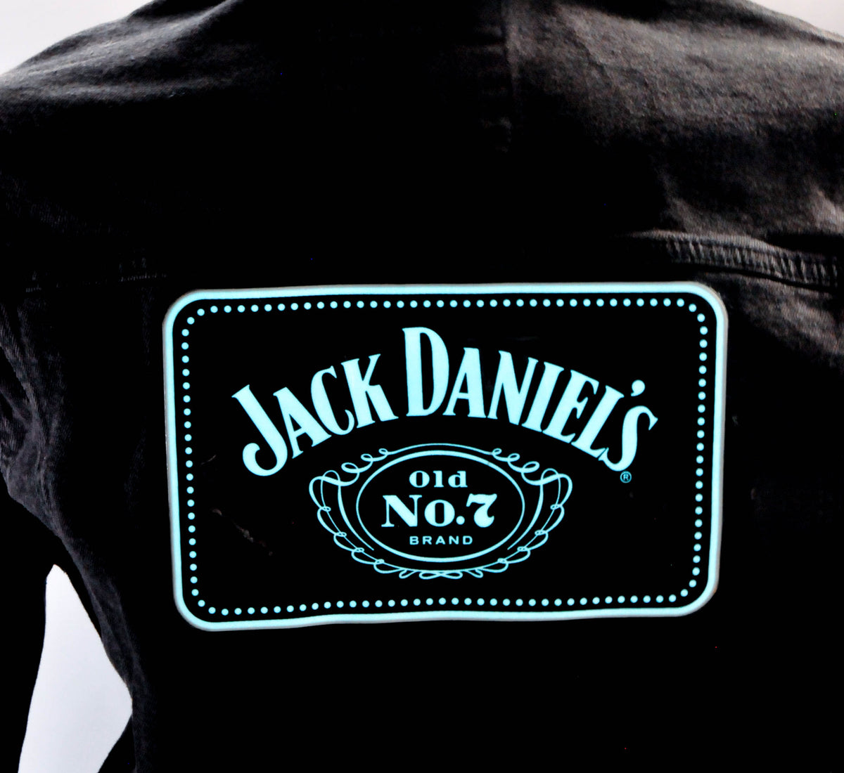 Giacca lunga in jeans Jack Daniels Whisky Men LED Giacca da festival n. 7 taglia M – Vista 2