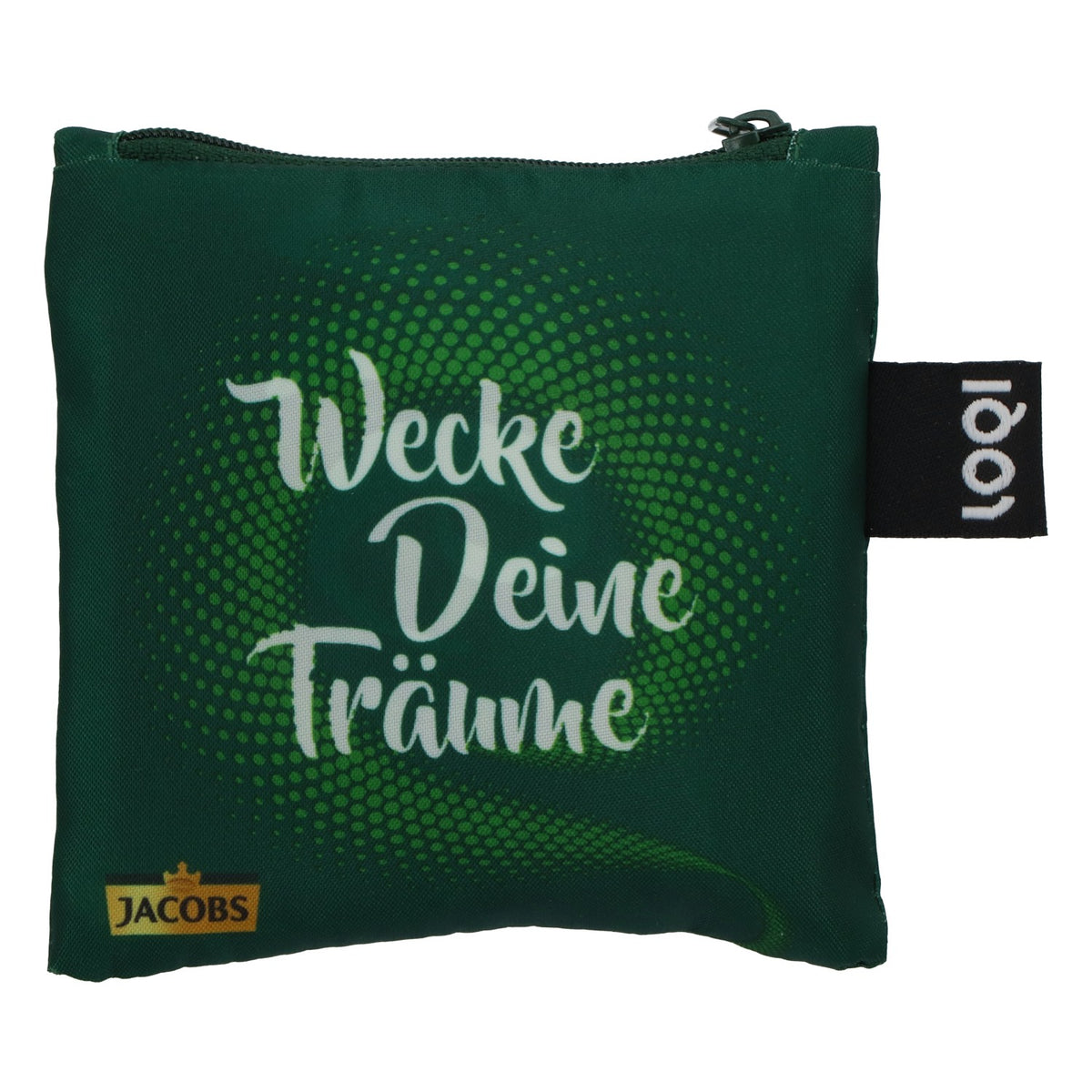 Borsa da trasporto per caffè Jacobs, borsa della spesa LOQI in poliestere verde