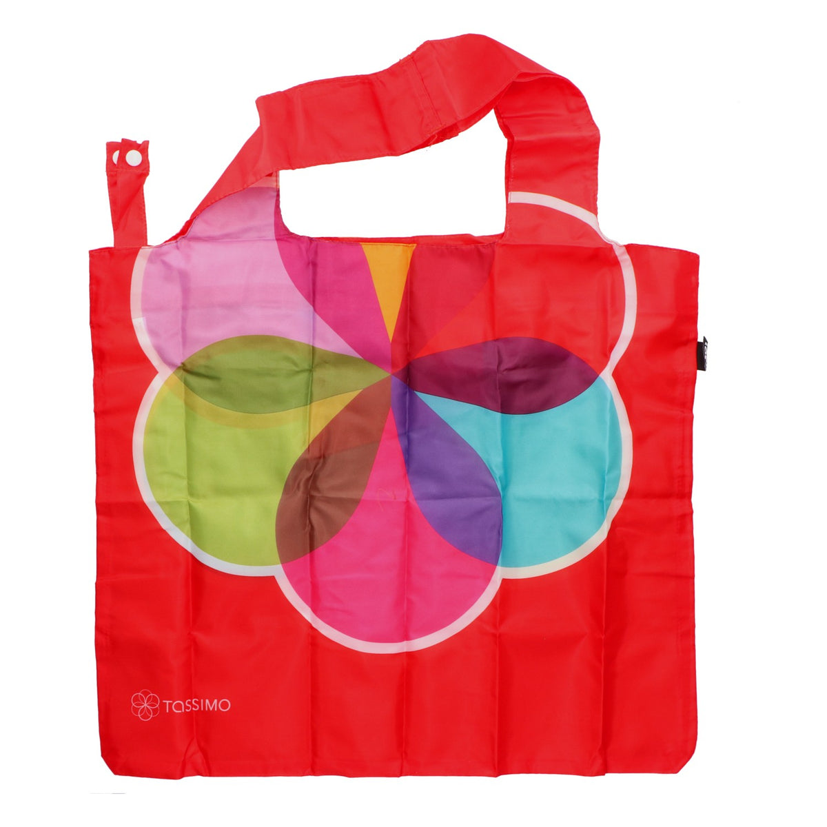 Borsa della spesa pieghevole Jacobs LOQI TASSIMO, modello Shopper, rossa, in poliestere – Vista 2