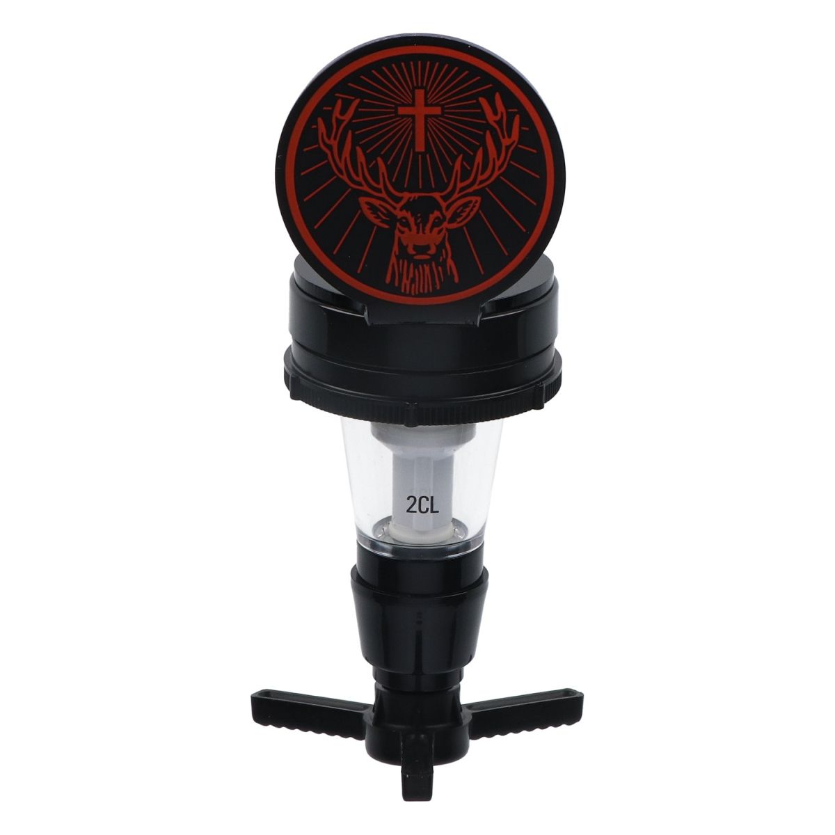 Jägermeister Versatore Portabottiglie Supporto da parete Dosatore da 2 cl Bottiglia da 1,75 l – Vista 2