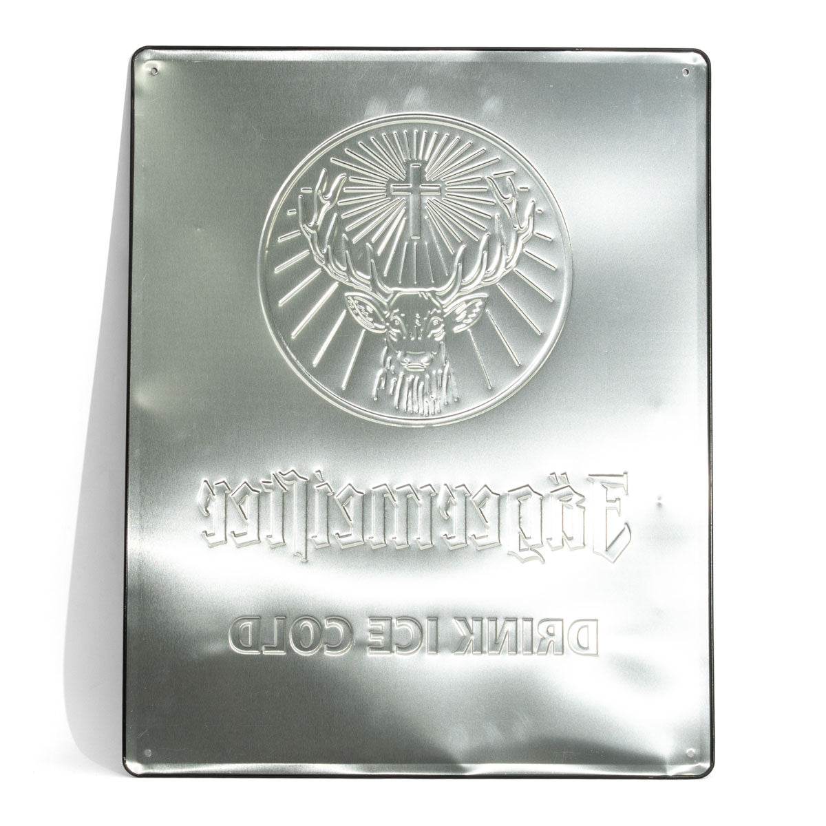 Jägermeister Targhetta in metallo Targhetta da parete 50x40 cm Targhetta pubblicitaria Decorazione da bar Merch B-WARE – Vista 2