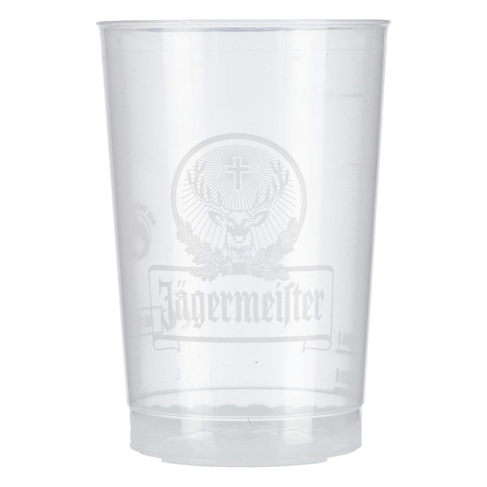 Jägermeister Bicchiere in plastica 0,2 l riutilizzabile Bicchieri da birra long drink in plastica
