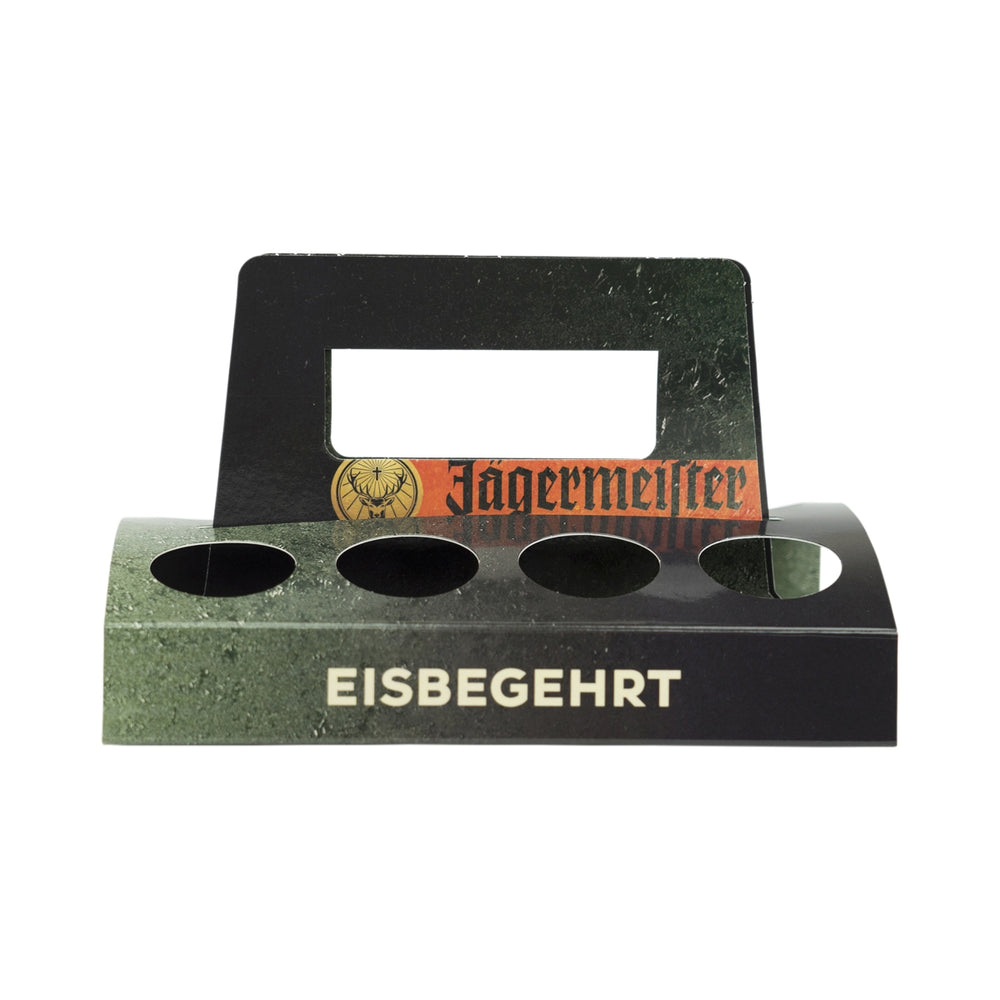 Jägermeister Liquore Vassoio Monouso Rack Portabicchieri 8 Posizioni Bicchieri Cartone Bar