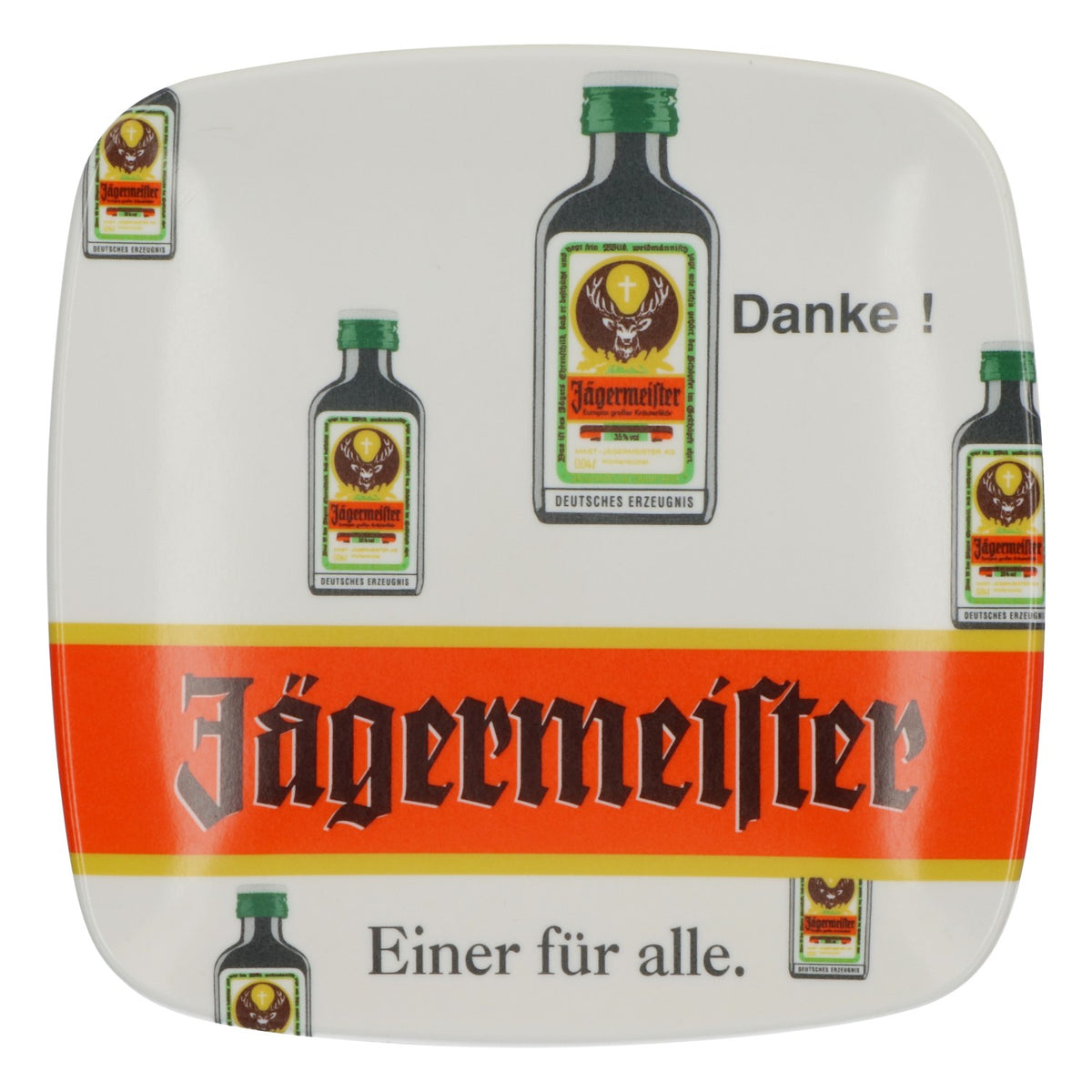 Liquore Jägermeister, vassoio portamonete, cassetta per le monete, chioschetto, bianco, nuovo, in plastica