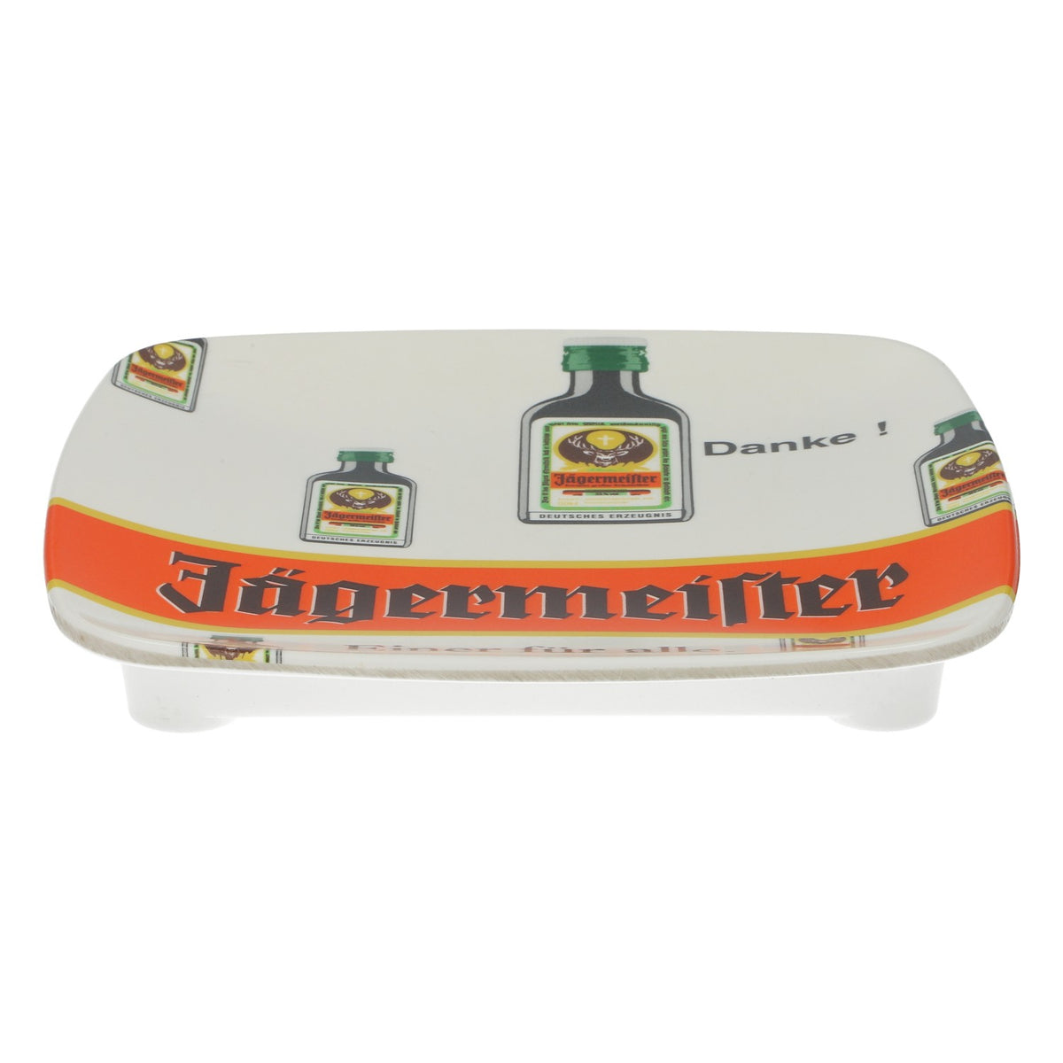 Liquore Jägermeister, vassoio portamonete, cassetta per le monete, chioschetto, bianco, nuovo, in plastica – Vista 2