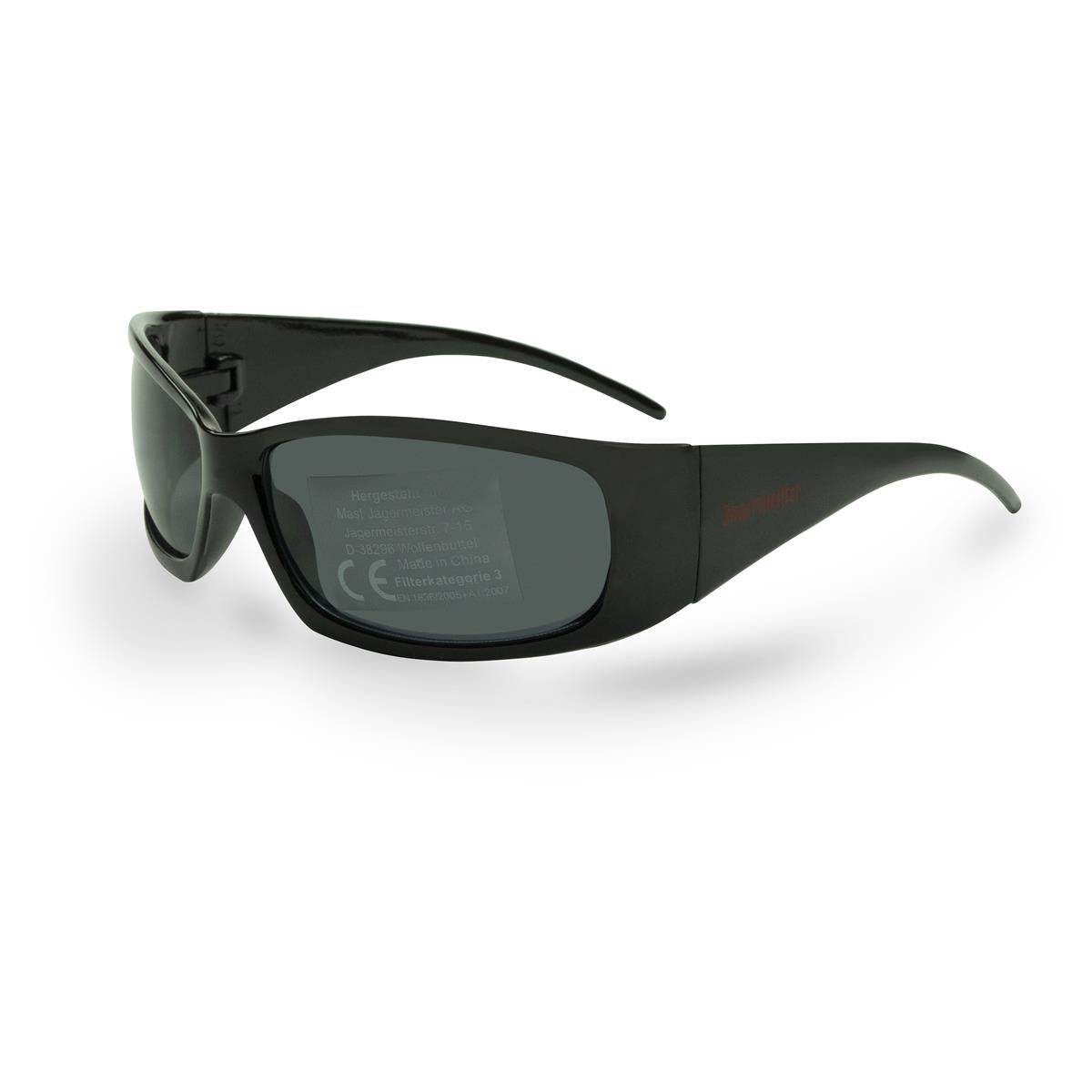 Occhiali da sole Jägermeister Oldschool, neri e curvi – Stile retrò – Vista 2