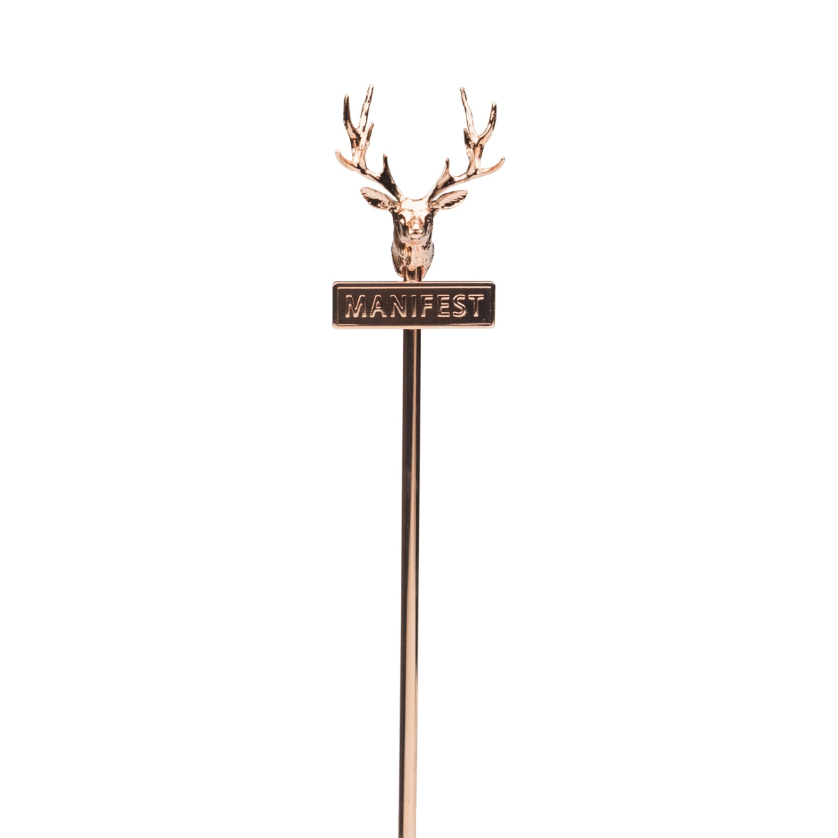 Jägermeister Stirrer Testa di cervo in rame Manifest Cocktail Stick Longdrink Mescolatore
