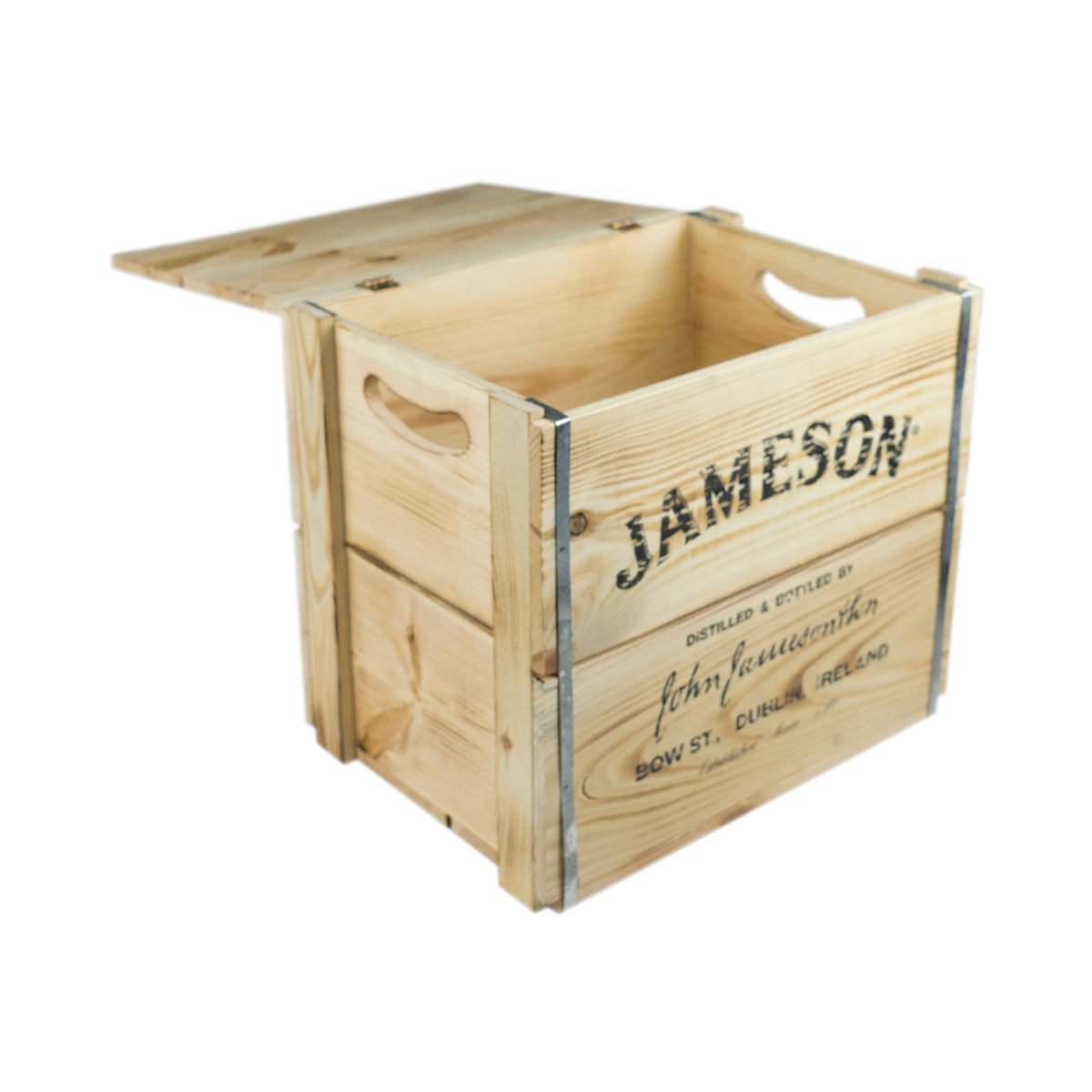 Jameson Cassa in legno con coperchio ribaltabile 42x30x39 cm Sgabello Box Irish Whisky – Vista 4