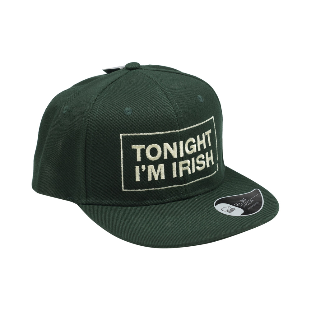 Cappellino Jameson Whiskey Snapback verde "Tonight I'm Irish" Cappello Cappellino