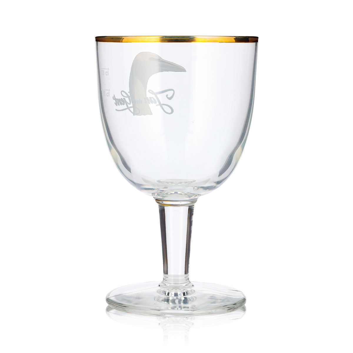 Bicchiere da birra Jan van Gent da 0,33 l, a forma di coppa, con bordo dorato – Vista 4