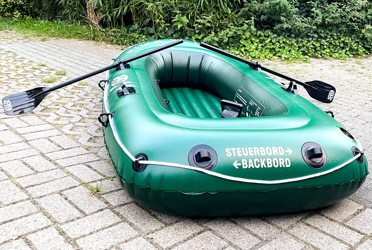 Jever Birra Gommone da esterno Canoa a remi Barca a remi 3 persone Pagaia – Vista 8