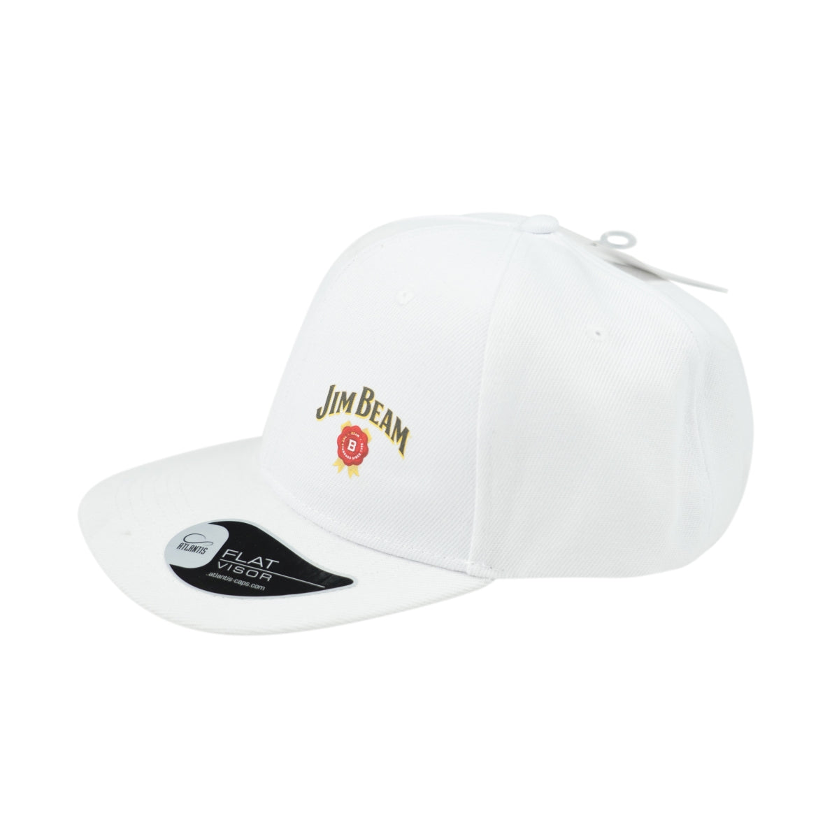 Cappellino Jim Beam Snap Back Bianco Regolabile Unisex Whisky Bourbon