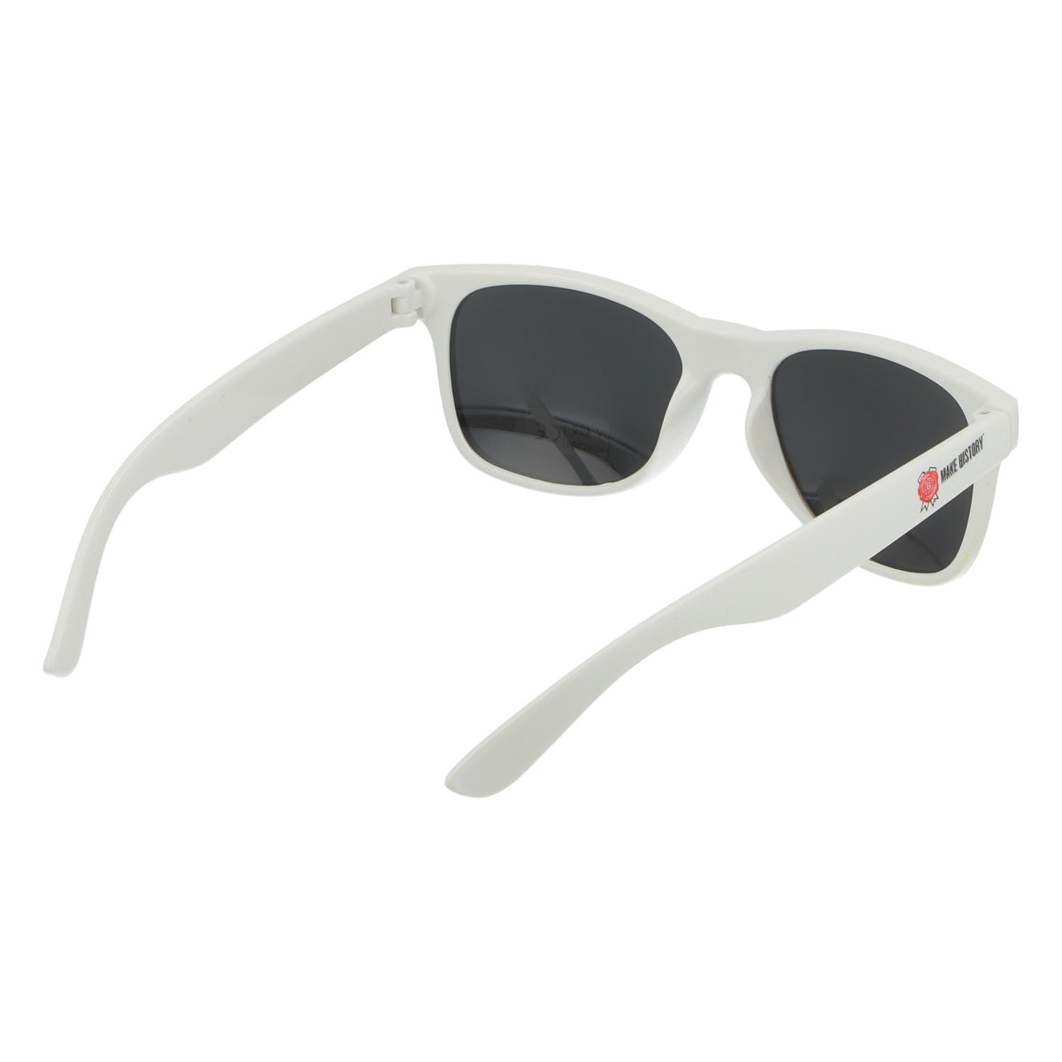 Occhiali da sole Jim Beam bianchi con lenti a specchio UV 400, modello Wayfarer – Articolo per fan – Vista 4