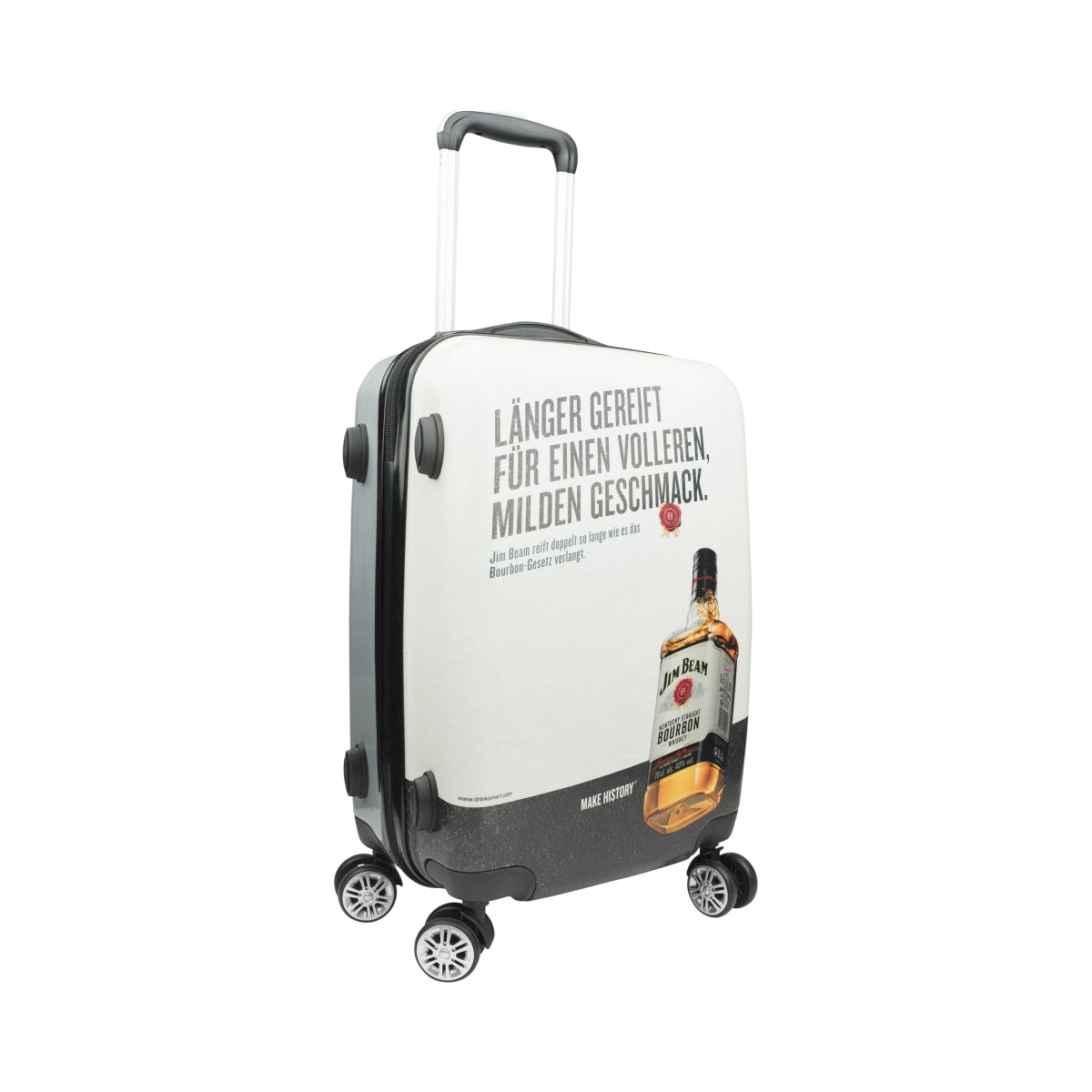 Jim Beam Whiskey Valigia Trolley Bagaglio a mano Logo Viaggio Ruote Valigia con ruote – Vista 6