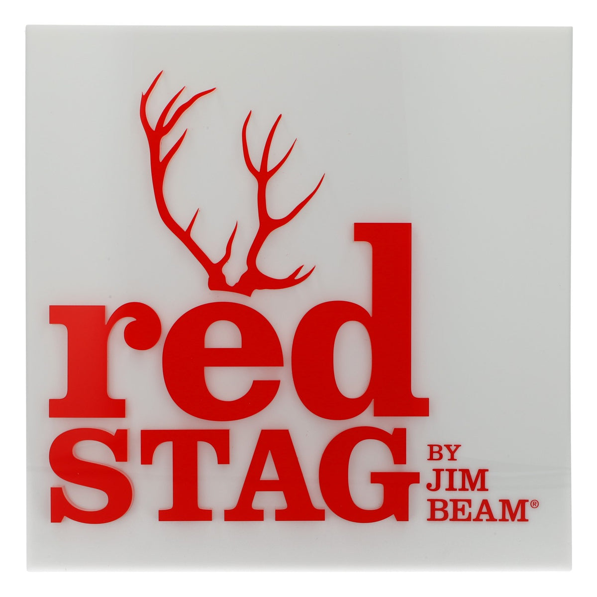 Insegna luminosa a LED Jim Beam Whisky 30x30 cm "Red Stag" – Vista 2