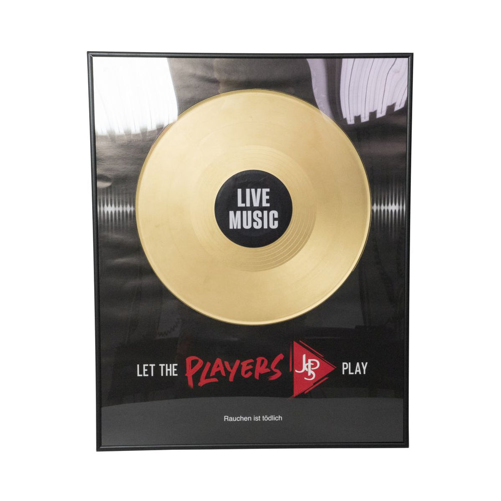 John Player Quadro da parete Cornice Live Music 50x40cm Disco pubblicitario