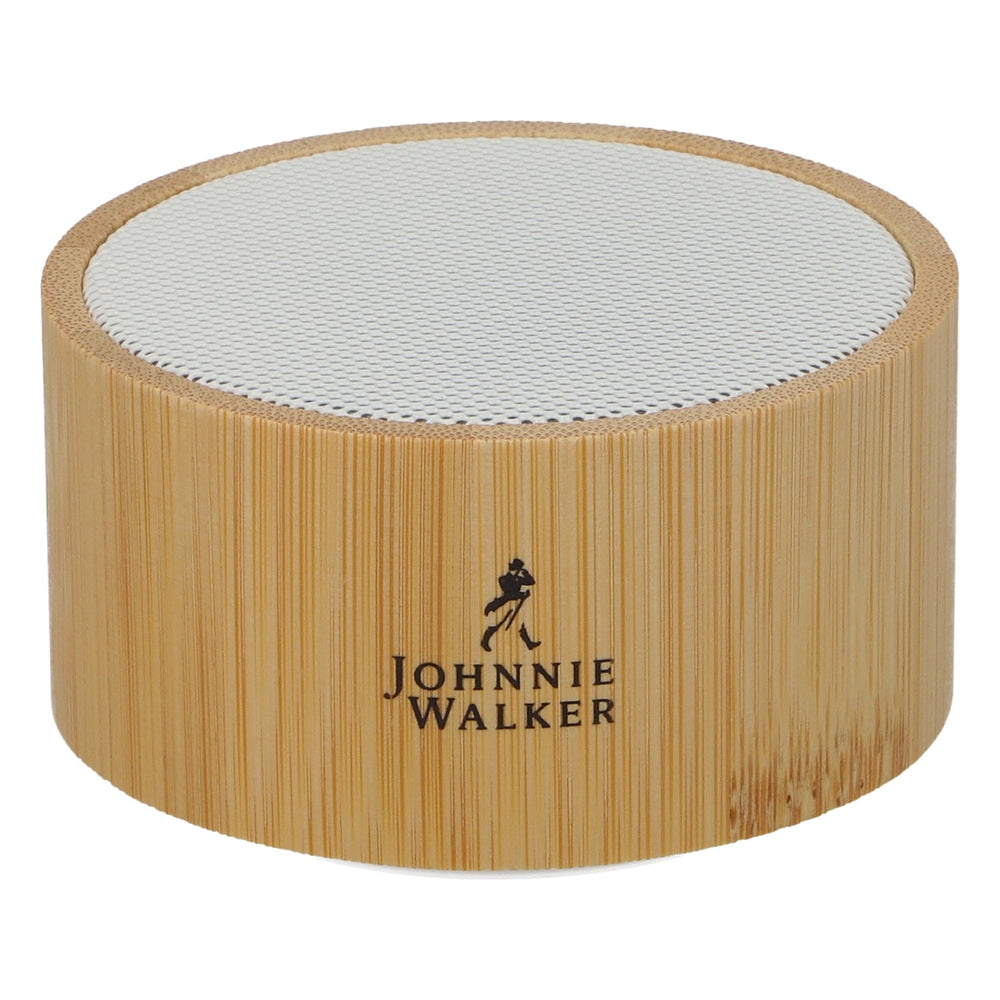 Altoparlante Bluetooth Johnnie Walker Whiskey con finitura in legno e cavo di ricarica Micro SD