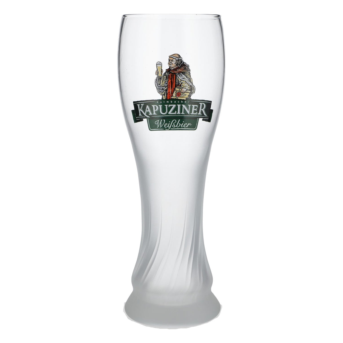 Bicchiere da birra Kapuziner 0,5 l Bicchieri da birra Bicchiere da birra bianca Bicchiere in vetro opaco con fondo Sahm