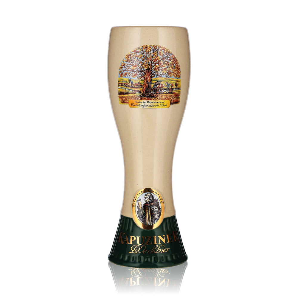 Bicchiere da birra Kapuziner da 0,5 l, boccale in terracotta per birra bianca