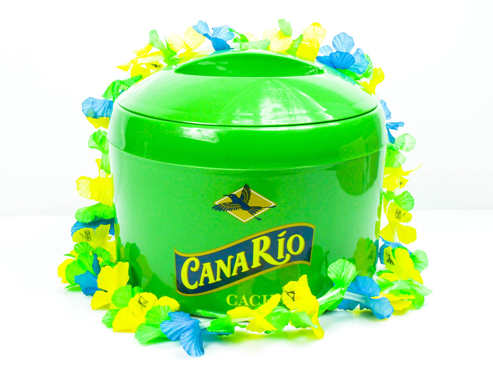 Canario Contenitore per cubetti di ghiaccio Icecube con pinza Cazacha Acrilico verde