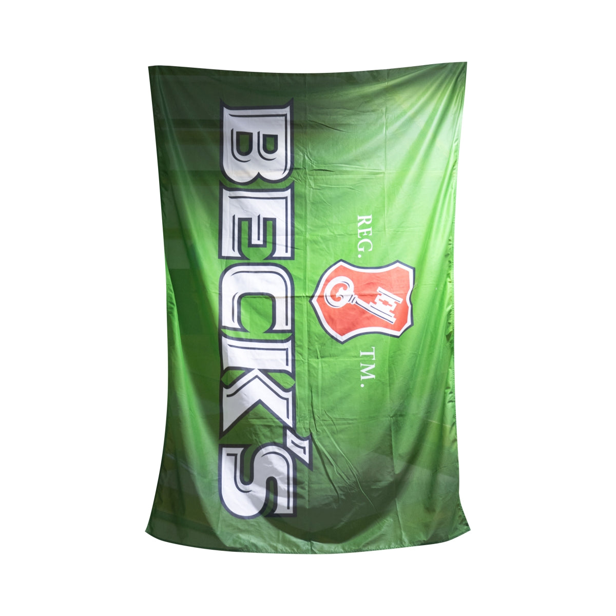 1x Bandiera Becks Birra Logo Verde Orizzontale