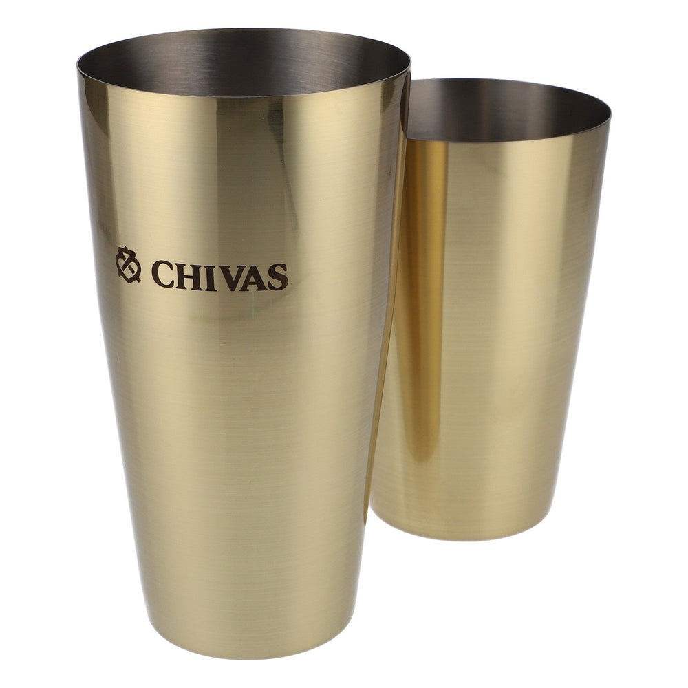 Chivas Regal Whisky Barshaker Shaker in acciaio inossidabile Logo inciso Oro