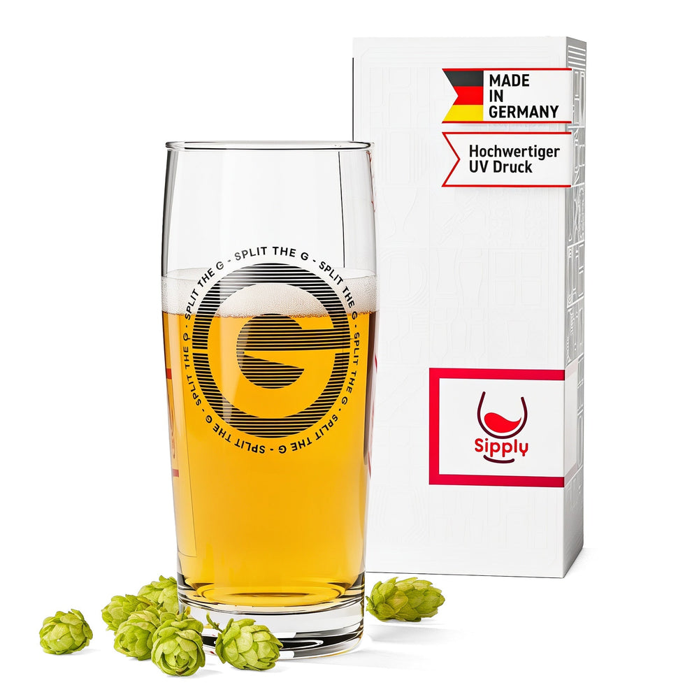 Bicchiere da birra Sipply SPLIT THE G Big G Willibecher 0,5 l - La divertente tendenza dei social media