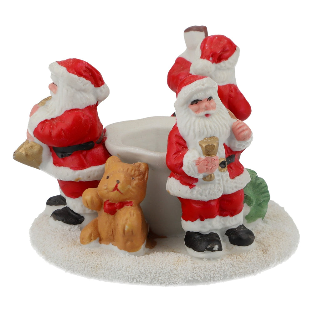 Portacandele in ceramica: Babbo Natale, musicisti, decorazioni dell'Avvento, neve