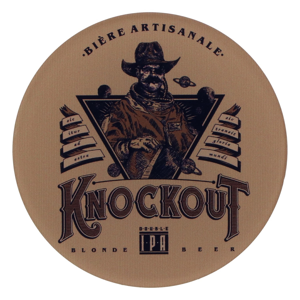 Knockout Birra Sottobicchiere Knockout Double Plat rotondo nuovo in plastica