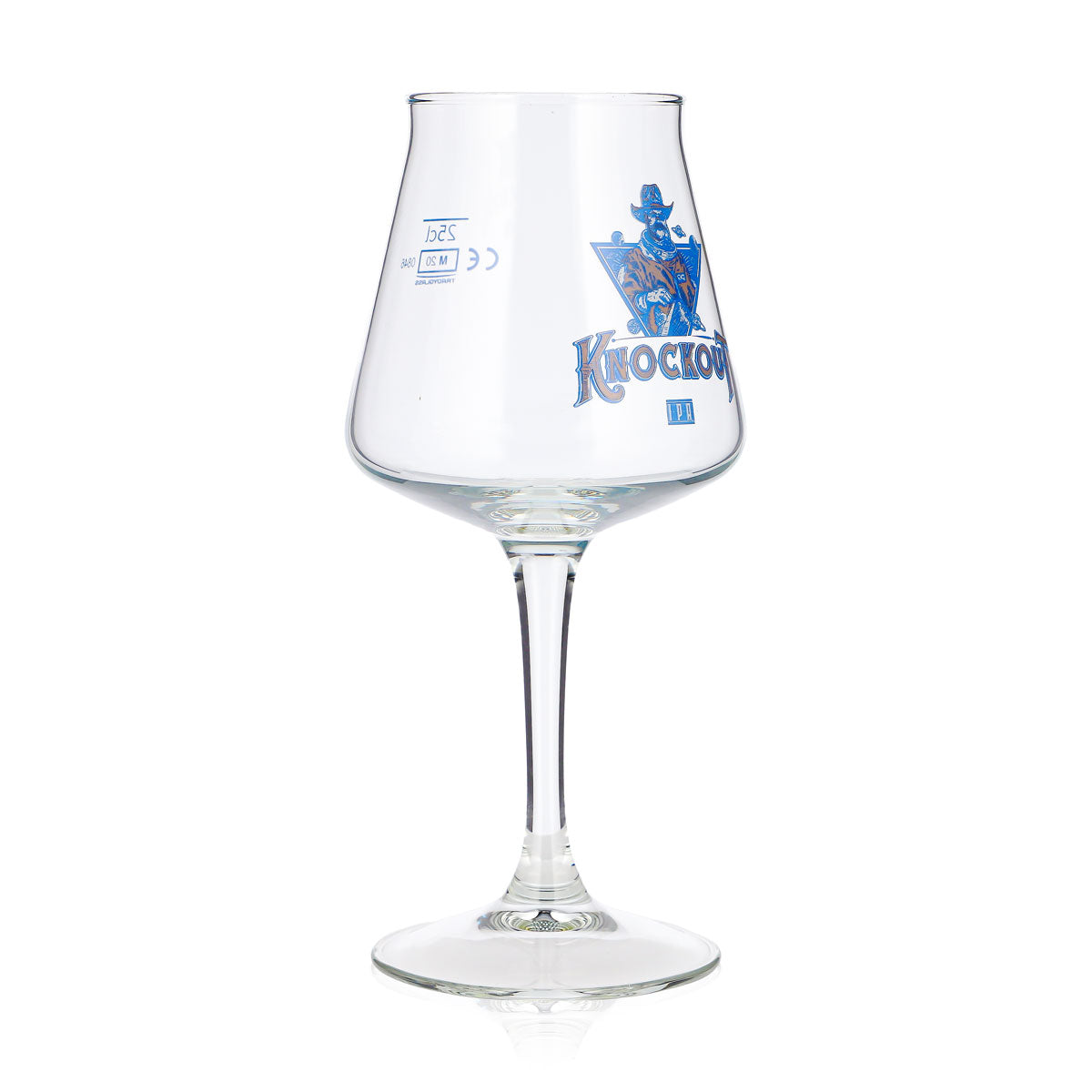 Bicchiere da birra Knockout da 0,25 l, a forma di tulipano, con motivo "Cowboy blu", bicchiere da degustazione, bicchiere da birra, bicchiere a coppa – Vista 2