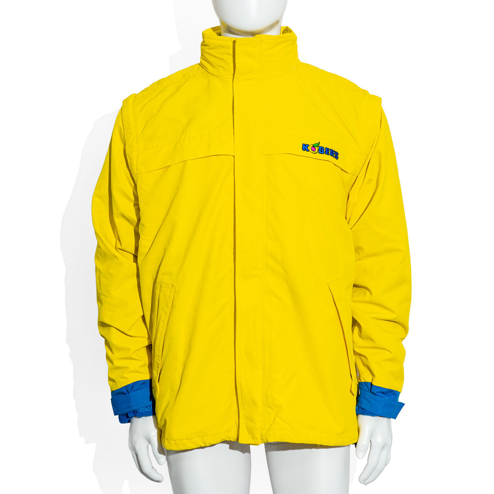 Giacca invernale Kobers in vetro da liquore, taglia M, giallo/blu, con giacca interna rimovibile