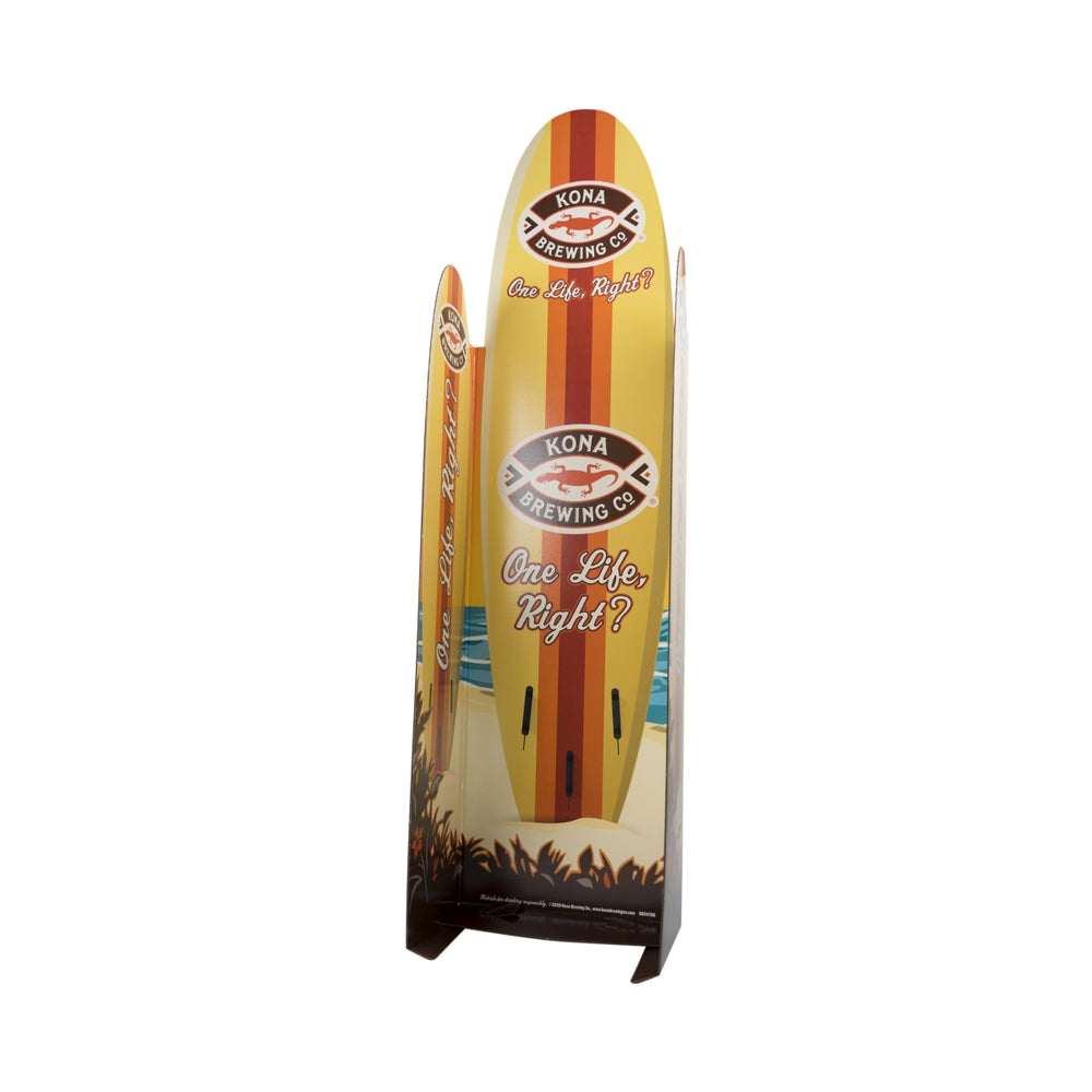 Espositore per birra Kona 1,7x0,44 m Tavola da surf Espositore decorativo Hawaii Bar