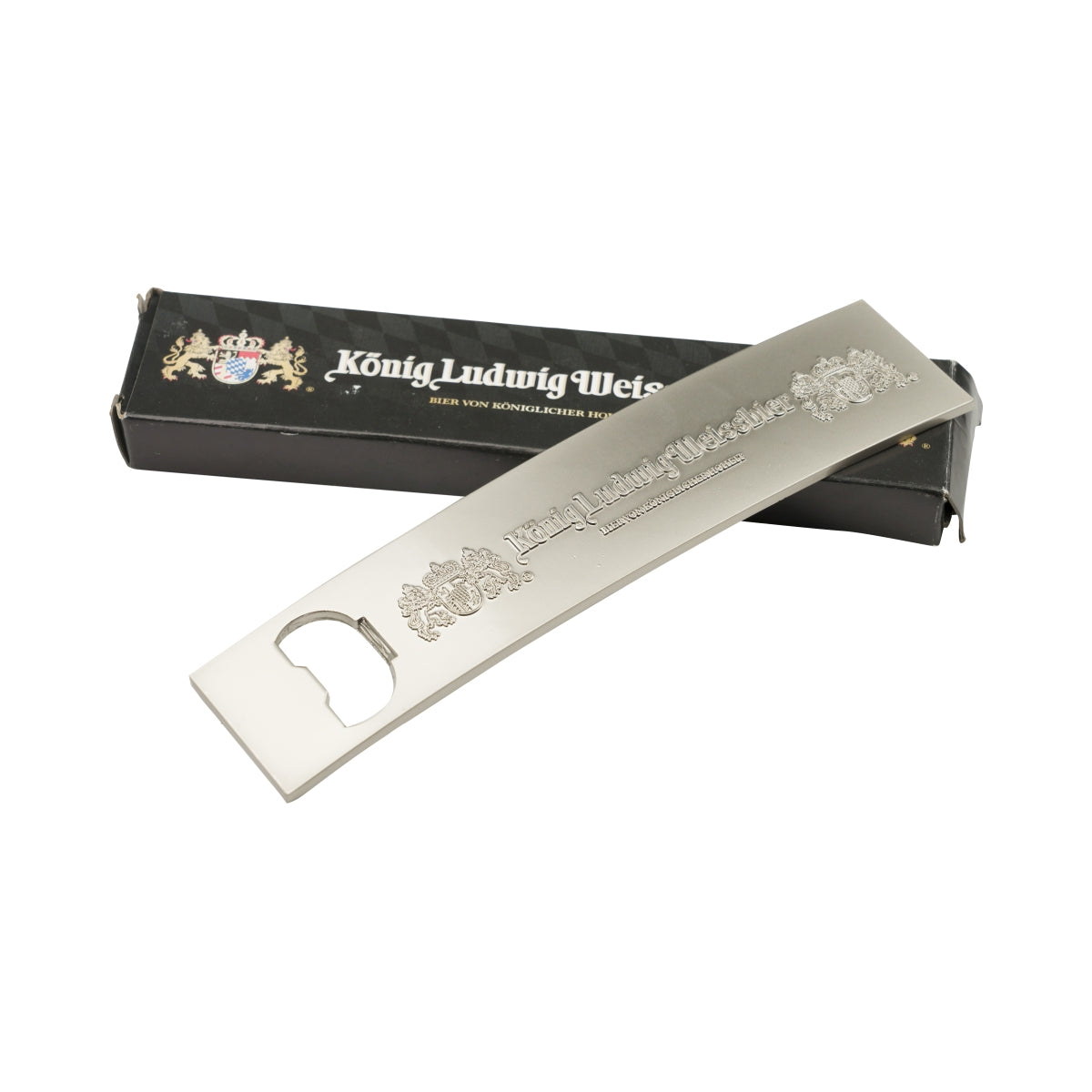Apribottiglie König Ludwig Bier con rilievo Speed Opener, apribottiglie e tappo a corona Bar
