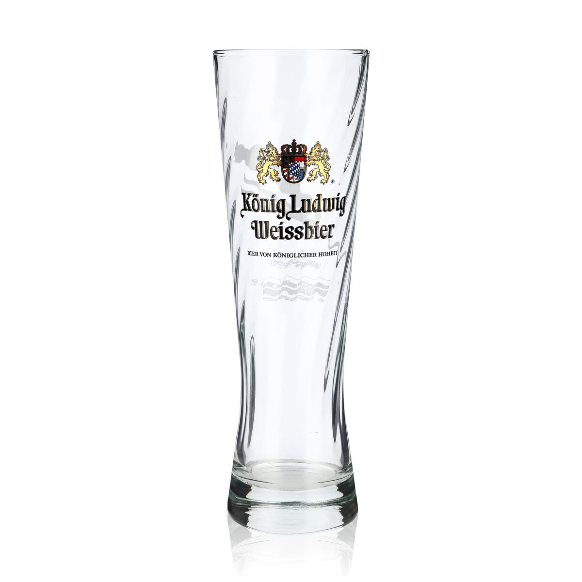 Bicchiere da birra "Re Ludovico", 0,5 l, bicchiere da birra bianca, edizione limitata con rilievo "Salto con gli sci"