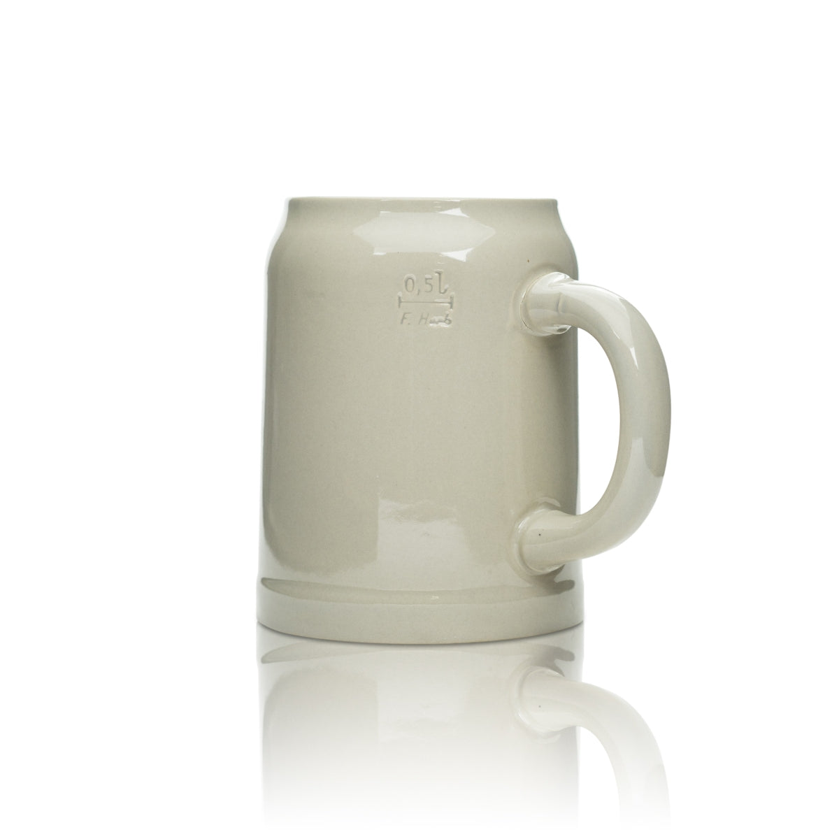 Boccale da birra König Ludwig in terracotta 0,5 l Pils scura Bicchiere Seidel chiaro con manico Bicchieri – Vista 2