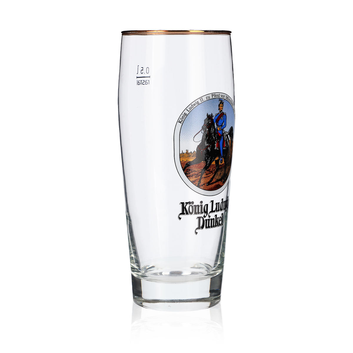Bicchiere da birra Re Ludovico 0,5 l Willibecher Bicchiere da collezione Re Ludovico a cavallo – Vista 2