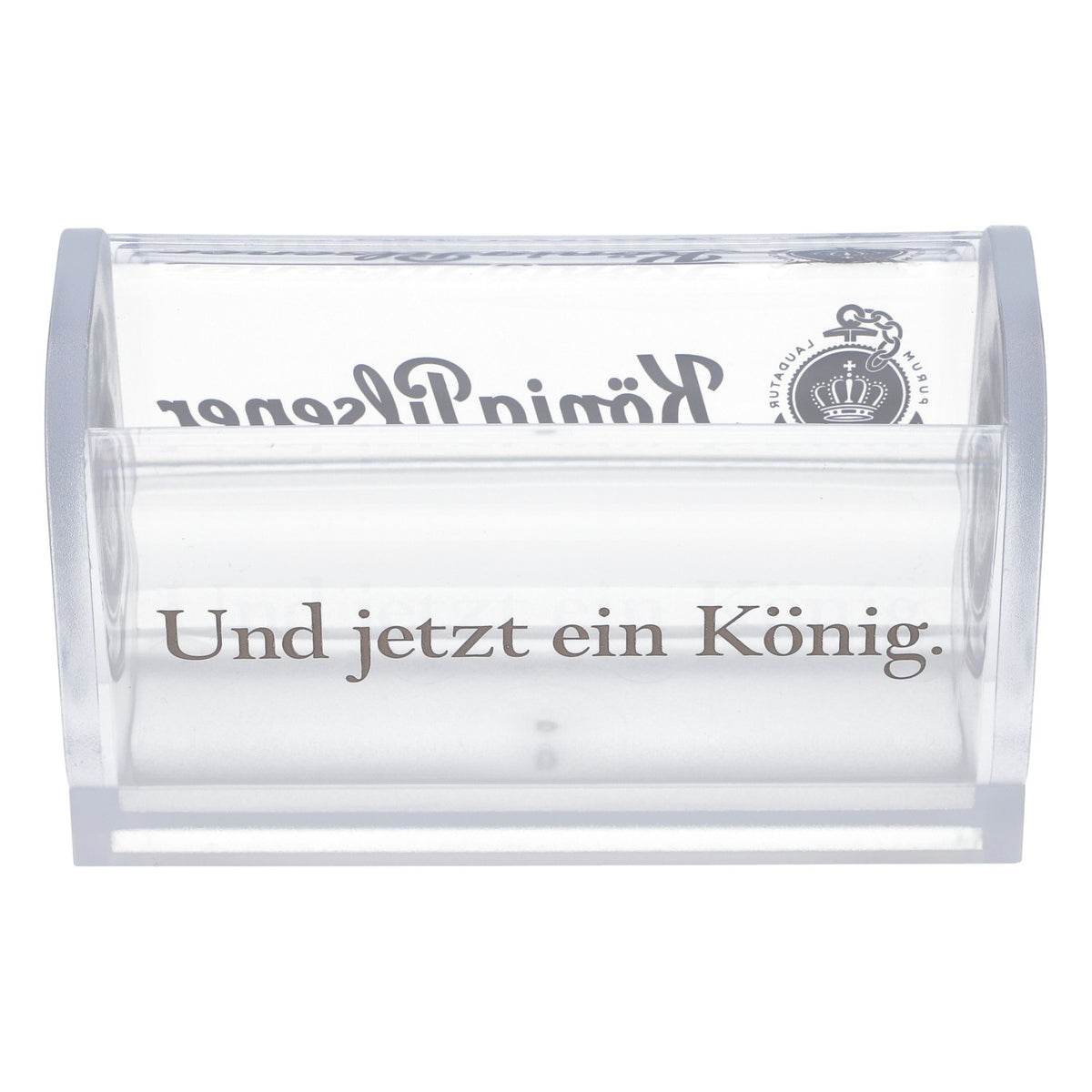 Porta-tappi per birra König Pilsener per tappi antigoccia Pilsdeckchen trasparente – Vista 4