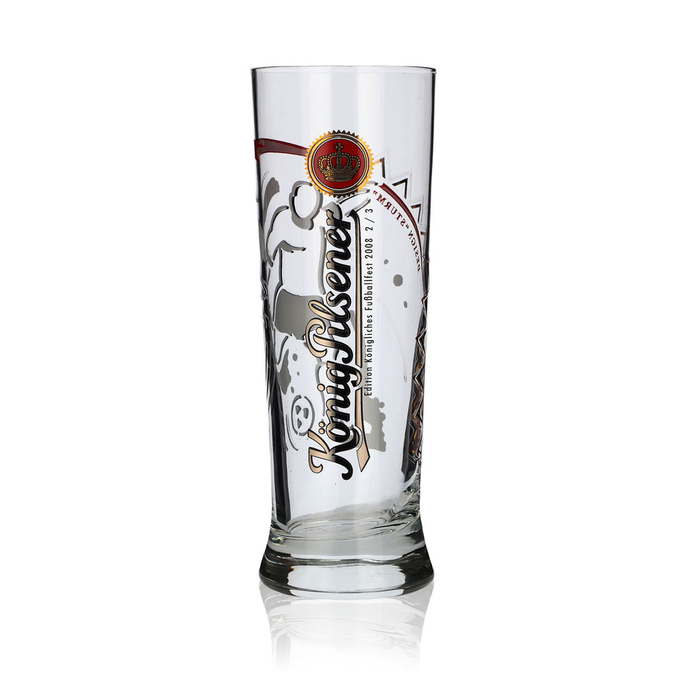 Bicchieri König Pilsener Edizione Calcio 2008 "Sturm" Bicchieri da birra Stange Pokal