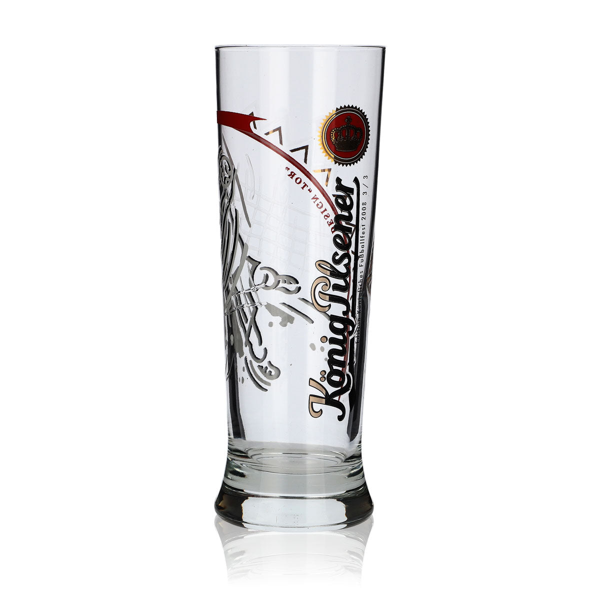 Bicchiere König Pilsener Edizione Calcio 2008 "Tor" Bicchieri da birra Stange Pokal – Vista 2