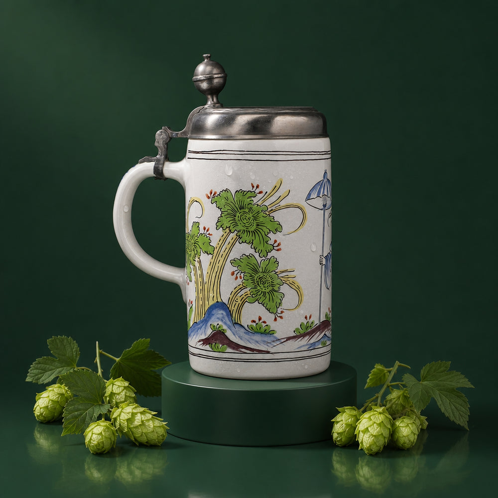 Boccale da birra in ceramica König Pilsener, edizione annuale 1992, per collezionisti e appassionati