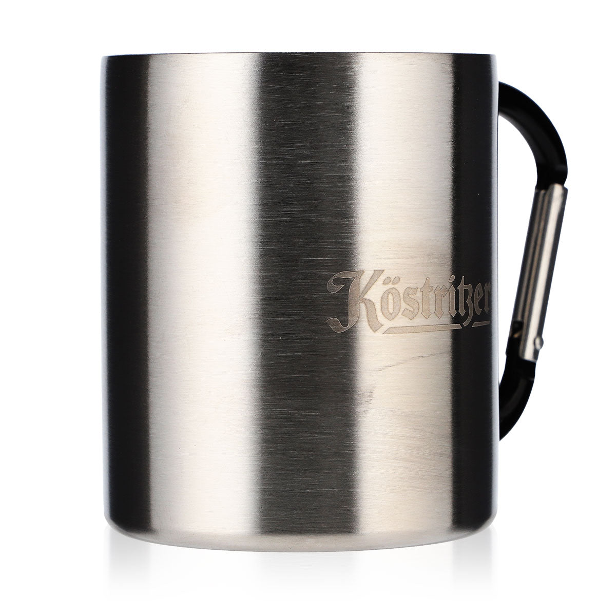 Bicchiere da birra Köstritzer in acciaio inossidabile / tazza da caffè / tazza con manico a moschettone – Vista 2