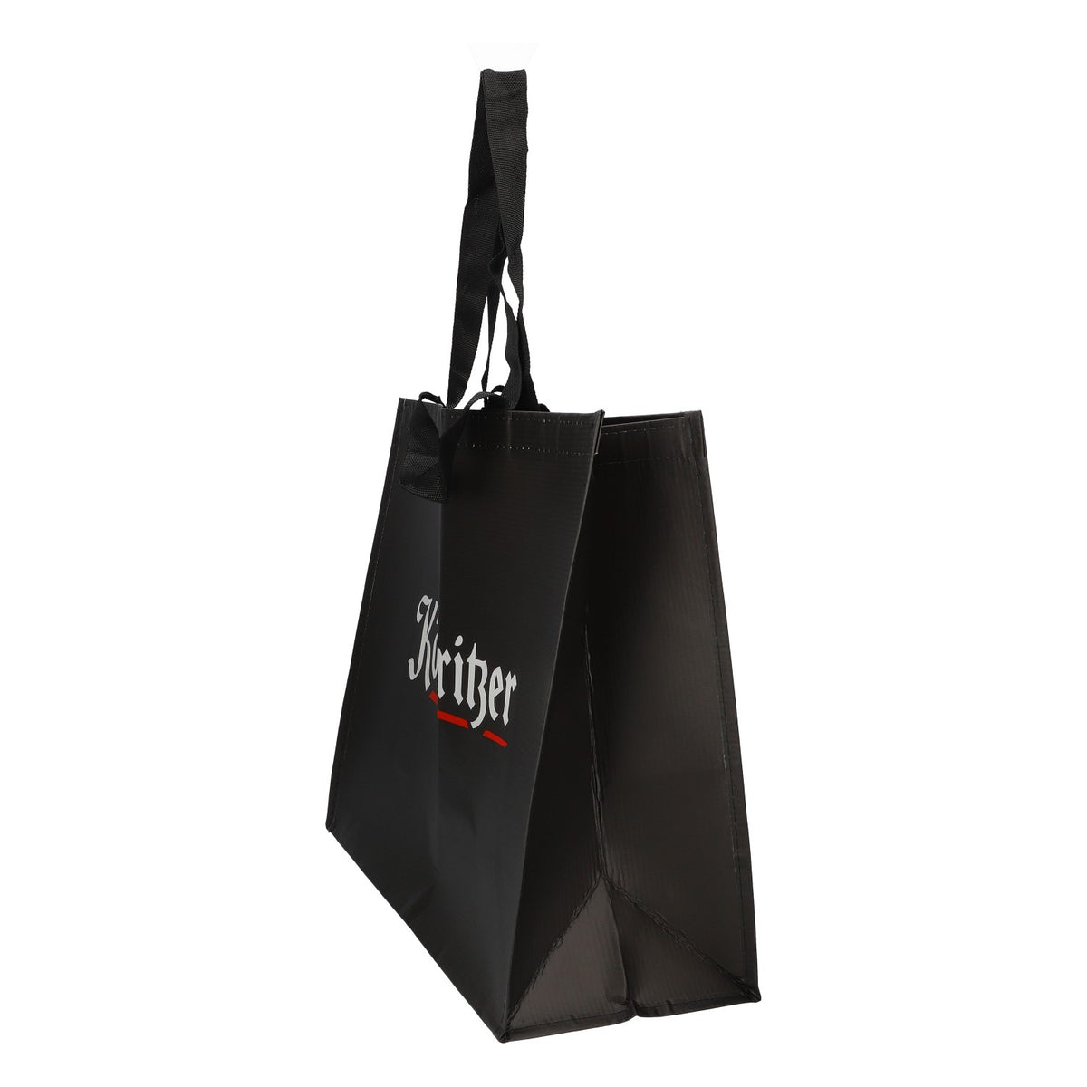 Borsa da trasporto per birra Köstritzer XXL, borsa della spesa nera, articoli per tifosi, robusta – Vista 3