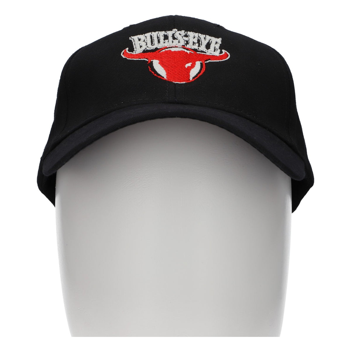Cappellino da baseball Kraft Bulls-Eye con visiera, nero, regolabile, in cotone – Vista 2