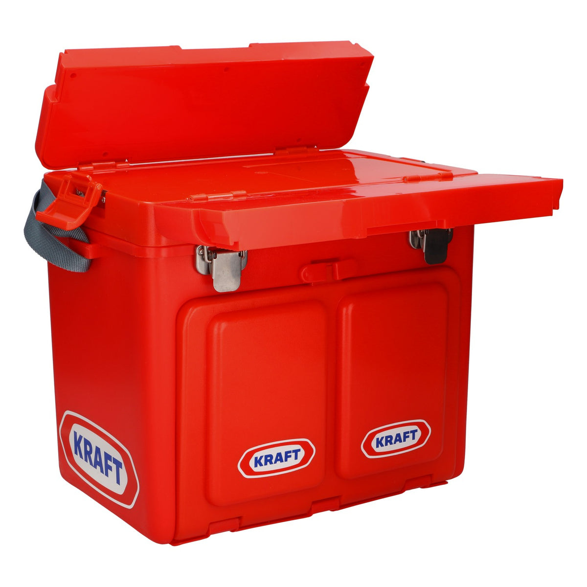 Set di posate Kraft da cucina, valigetta, pieghevole, rosso, nuovo, in plastica – Vista 4