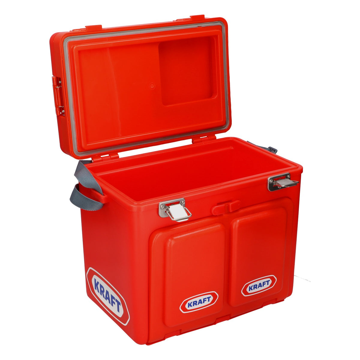 Set di posate Kraft da cucina, valigetta, pieghevole, rosso, nuovo, in plastica – Vista 5