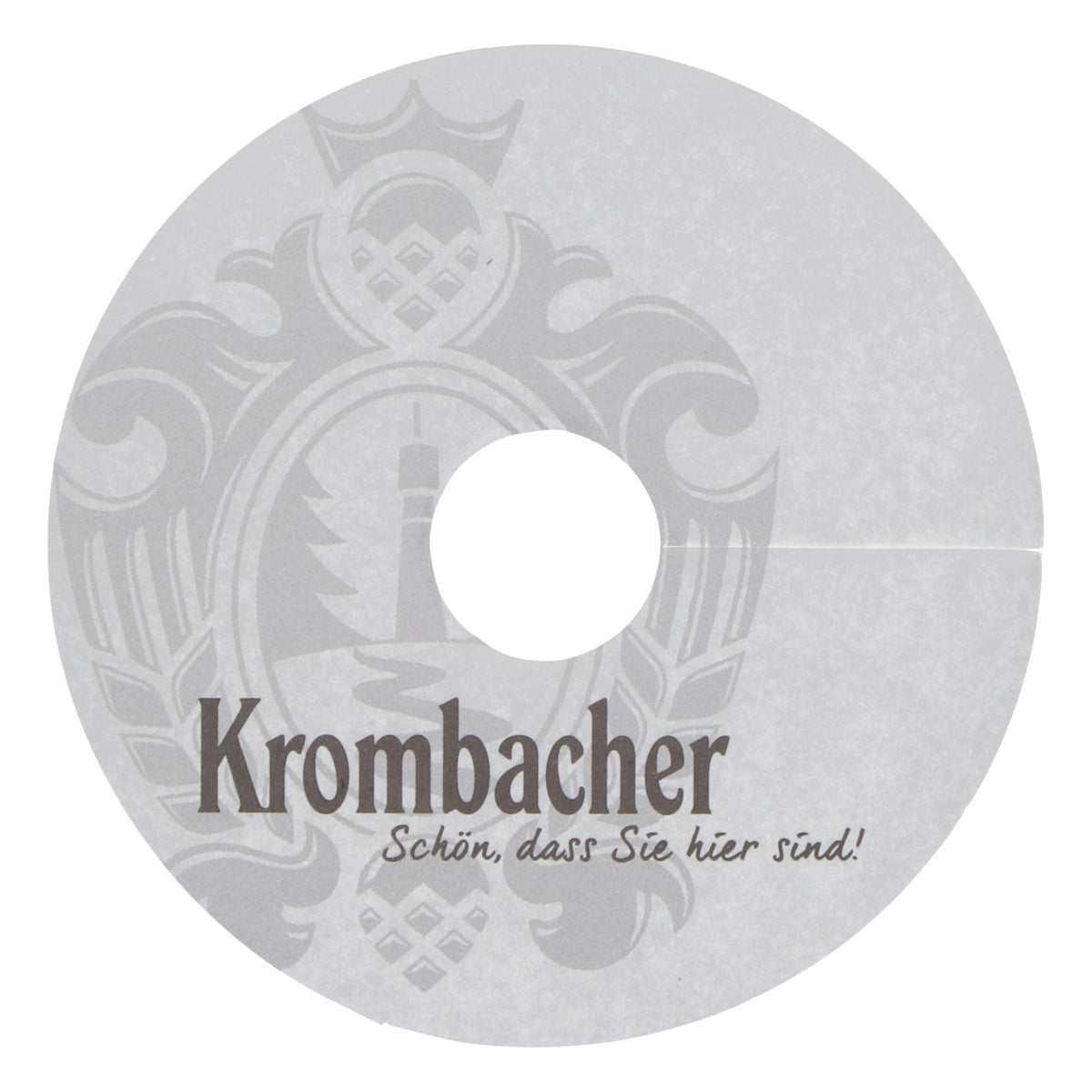 Krombacher Birra Sottobicchiere Tovaglietta di carta nuova bianca Sottobicchiere Coaster – Vista 3