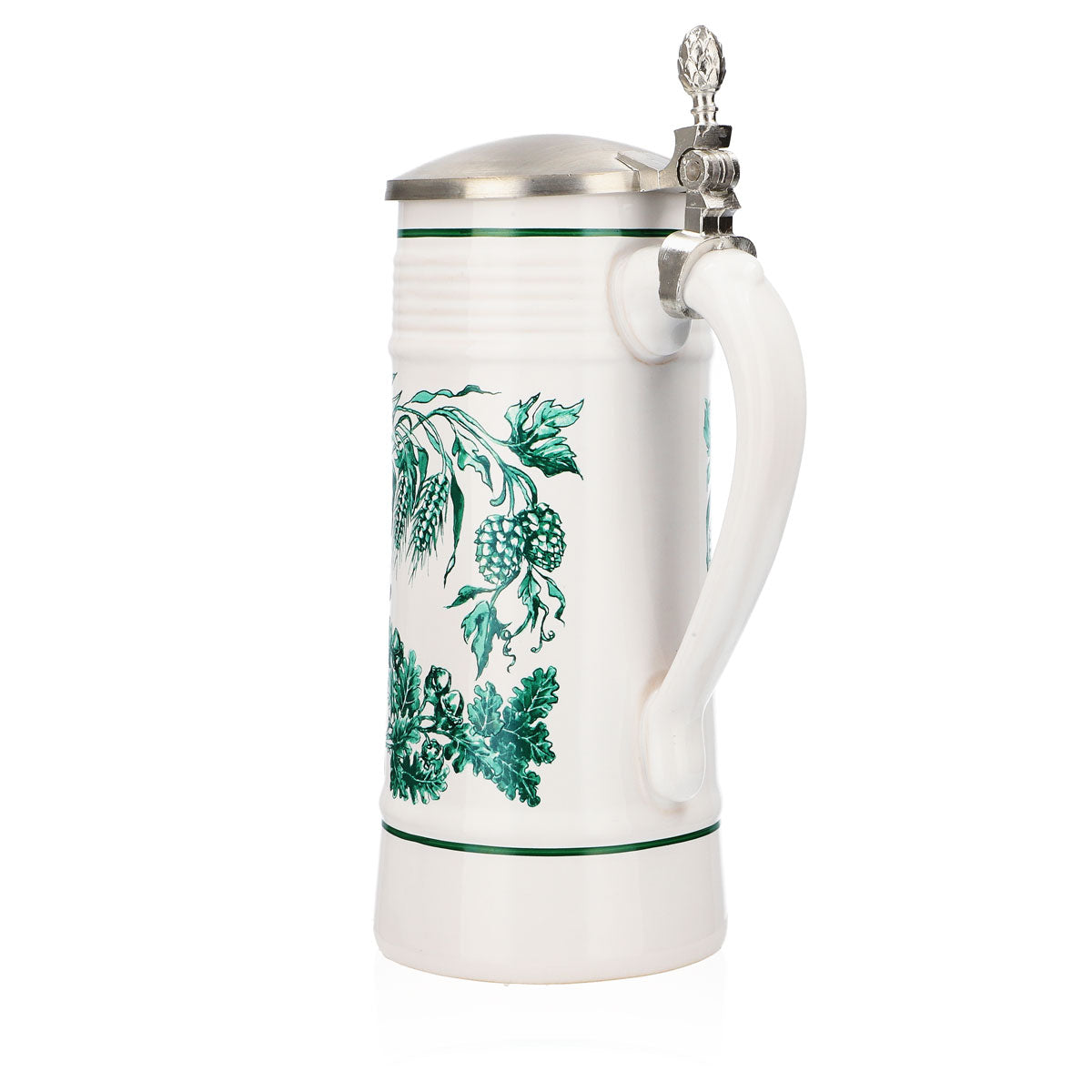 Bicchiere da birra Krombacher boccale annuale 2000 boccale in ceramica Seidel con coperchio in peltro 0,8 l – Vista 4