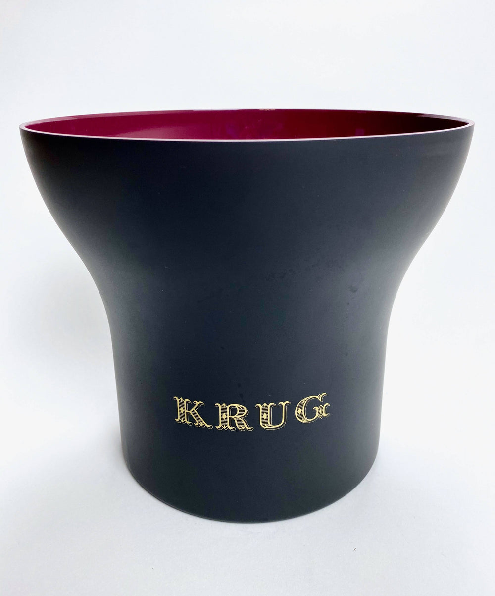 Krug Champagne Bottle Cooler Contenitore per cubetti di ghiaccio in metallo singolo nero/viola